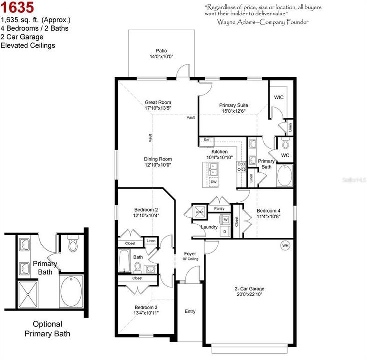 На продажу: $361,950 (4 спален, 2 ванн, 1635 Квадратных фут)
