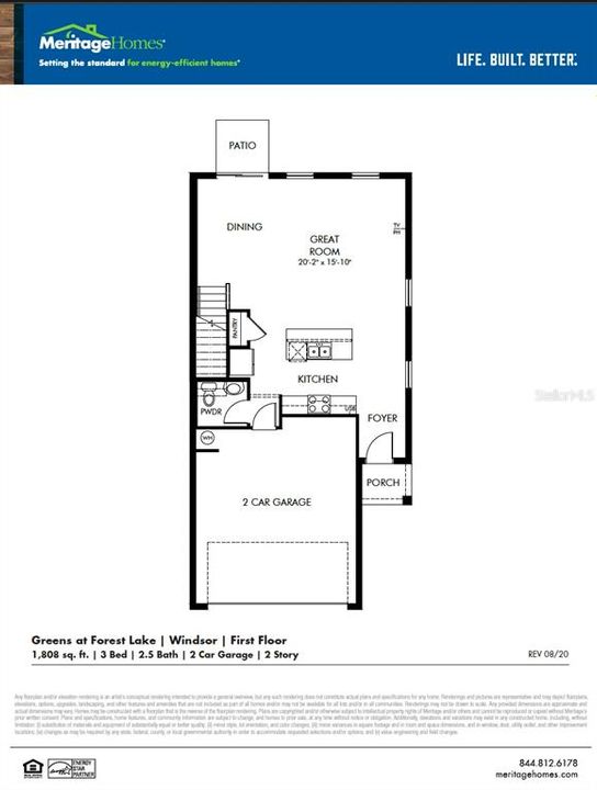 На продажу: $344,900 (3 спален, 2 ванн, 1808 Квадратных фут)