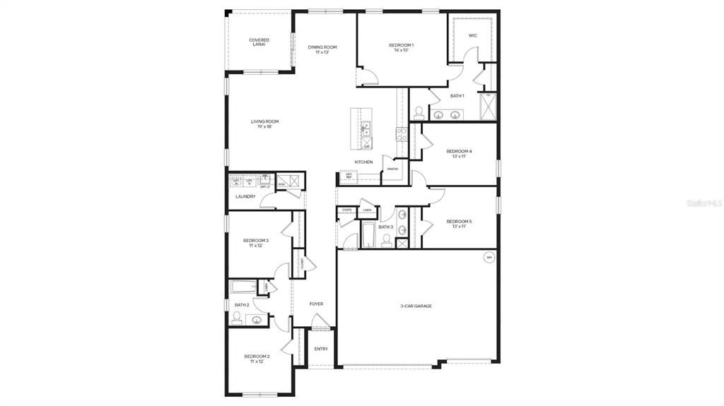 На продажу: $467,000 (5 спален, 3 ванн, 2490 Квадратных фут)