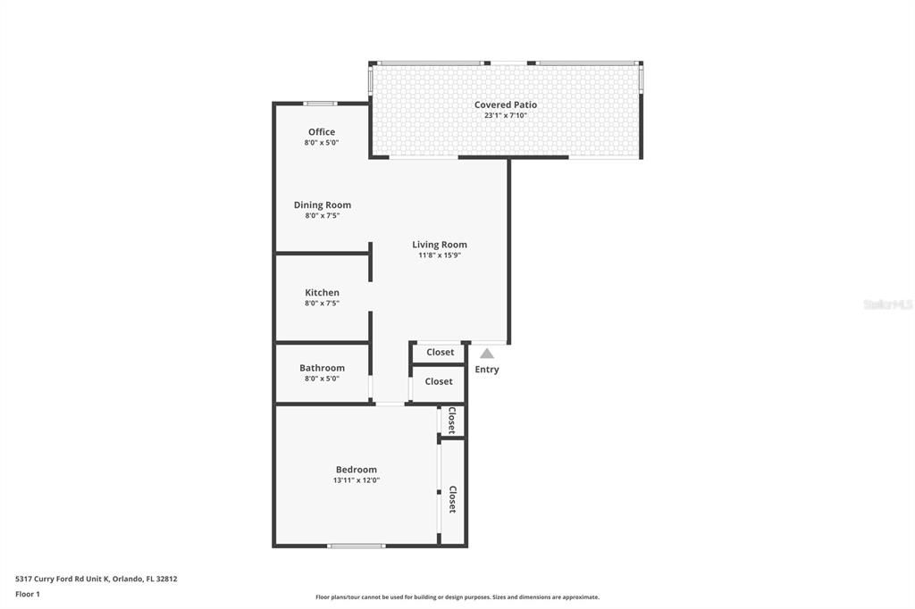 На продажу: $109,900 (1 спален, 1 ванн, 728 Квадратных фут)