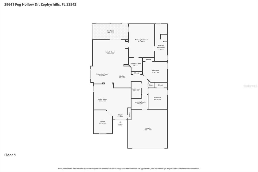 На продажу: $395,000 (3 спален, 2 ванн, 1873 Квадратных фут)