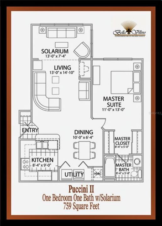 В аренду: $1,700 (1 спален, 1 ванн, 829 Квадратных фут)