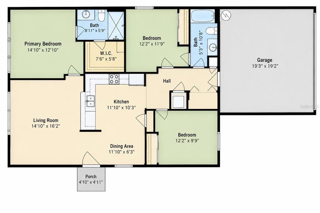 For Sale: $245,500 (3 beds, 2 baths, 1260 Square Feet)
