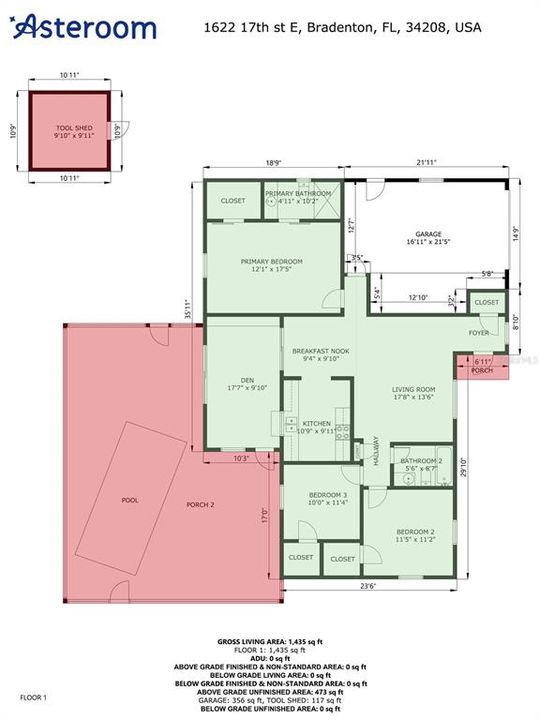 En Venta: $405,000 (3 camas, 2 baños, 1498 Pies cuadrados)
