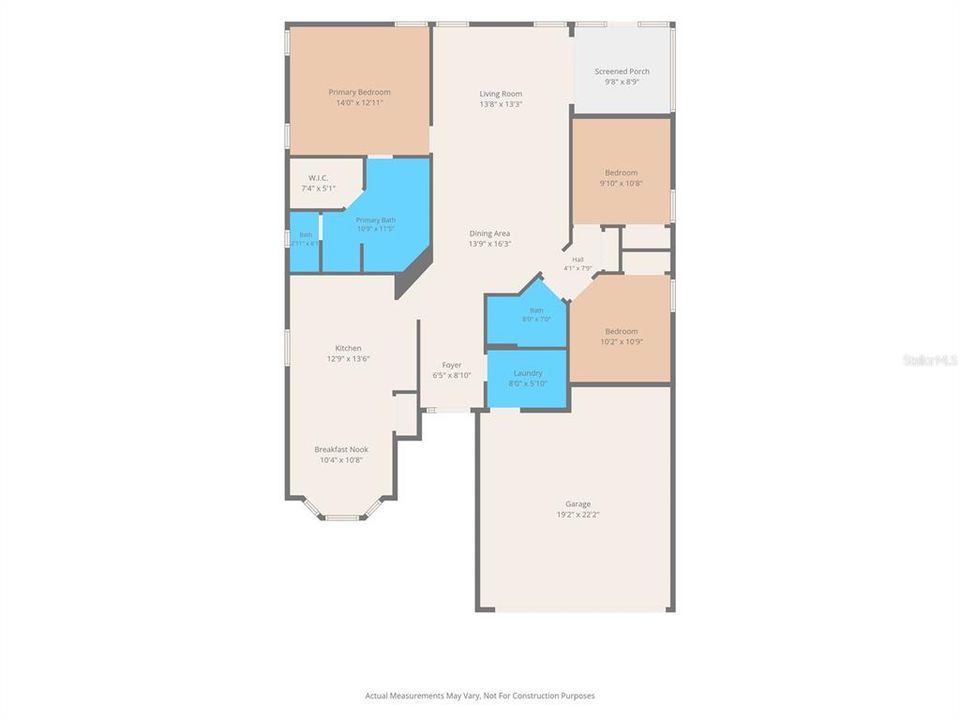 На продажу: $317,000 (3 спален, 2 ванн, 1607 Квадратных фут)