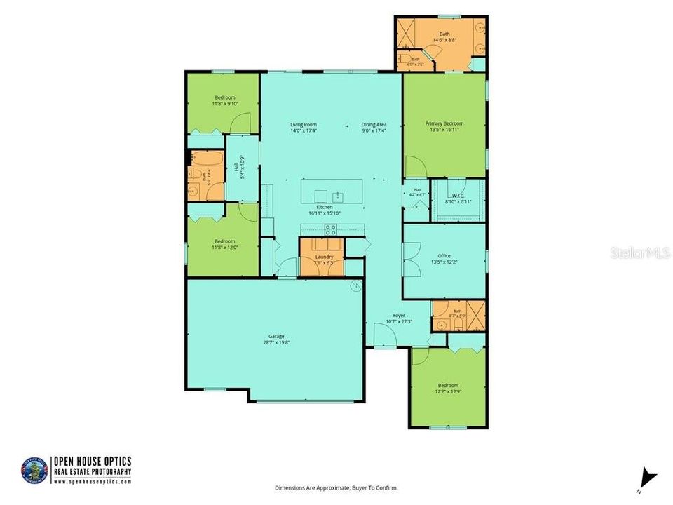 На продажу: $449,500 (4 спален, 3 ванн, 2286 Квадратных фут)