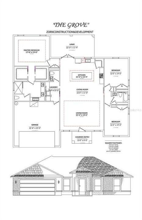 На продажу: $449,000 (3 спален, 2 ванн, 2104 Квадратных фут)