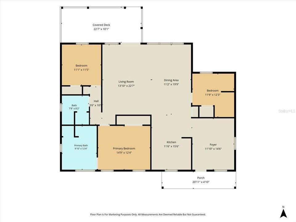На продажу: $595,000 (3 спален, 2 ванн, 1668 Квадратных фут)