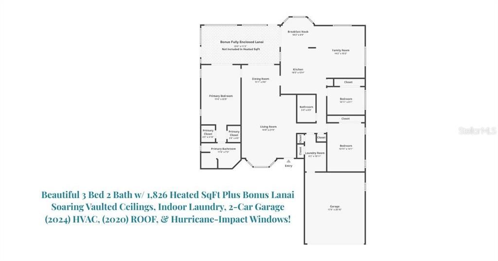 На продажу: $479,900 (3 спален, 2 ванн, 1826 Квадратных фут)