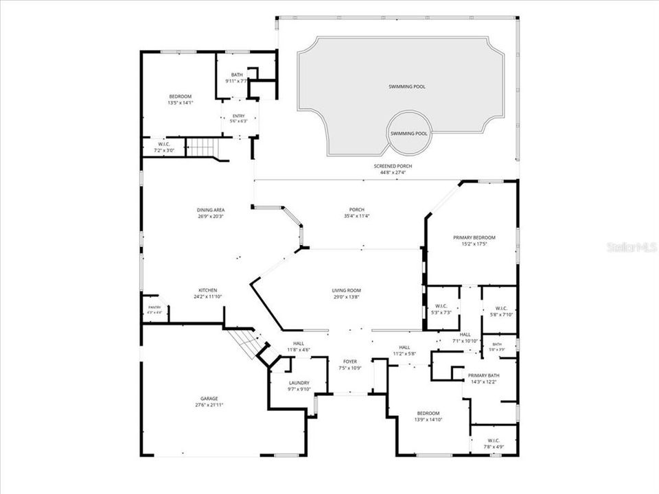На продажу: $849,000 (4 спален, 3 ванн, 3021 Квадратных фут)