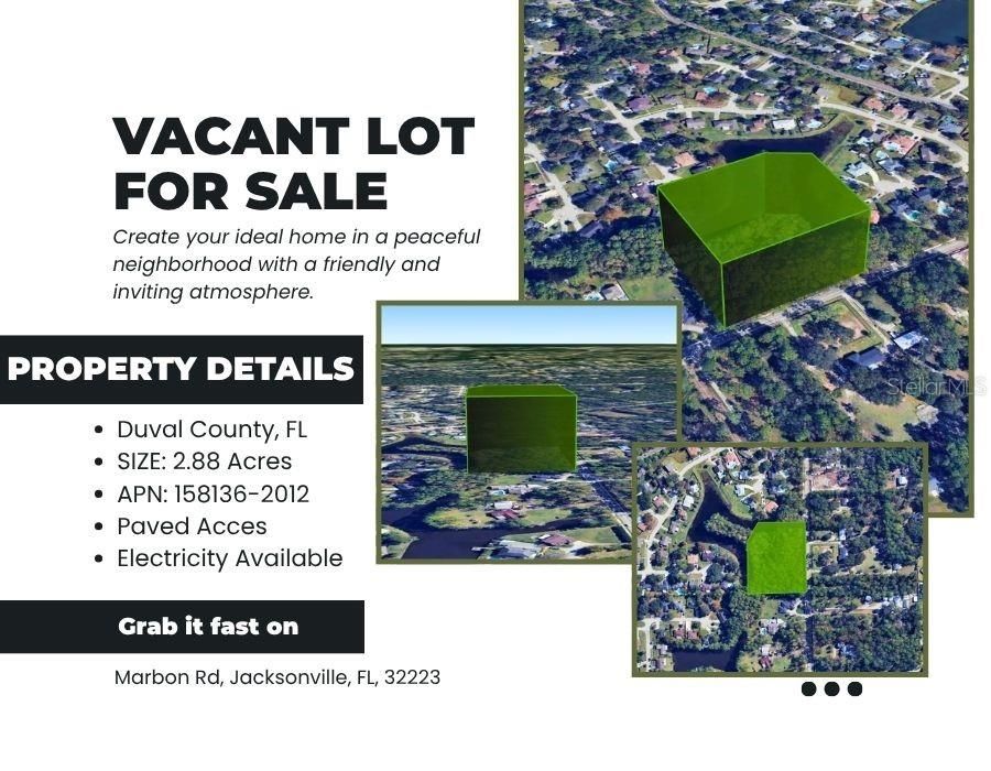 En Venta: $360,000 (2.88 acres)