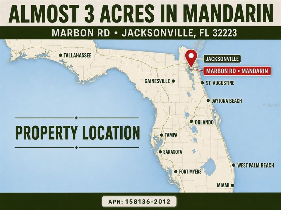 En Venta: $340,000 (2.88 acres)