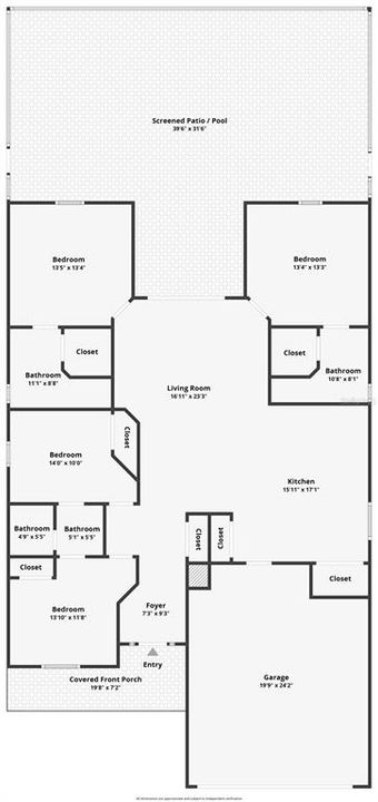 На продажу: $439,000 (4 спален, 3 ванн, 1719 Квадратных фут)