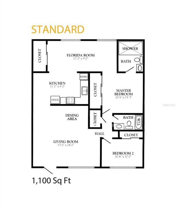 En Venta: $179,900 (2 camas, 2 baños, 1100 Pies cuadrados)