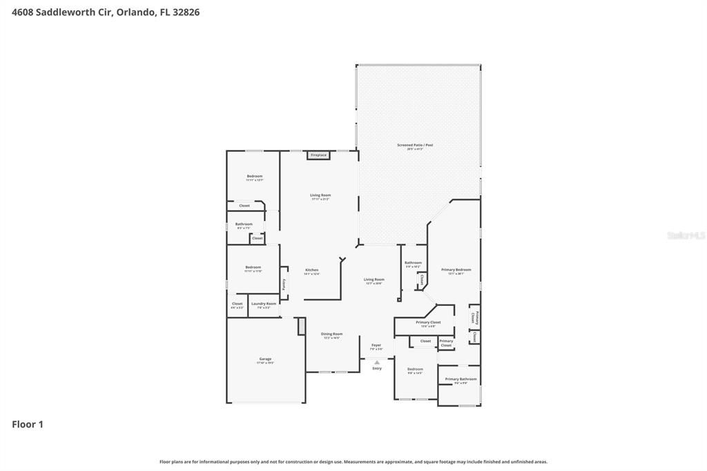 На продажу: $625,000 (4 спален, 2 ванн, 2513 Квадратных фут)