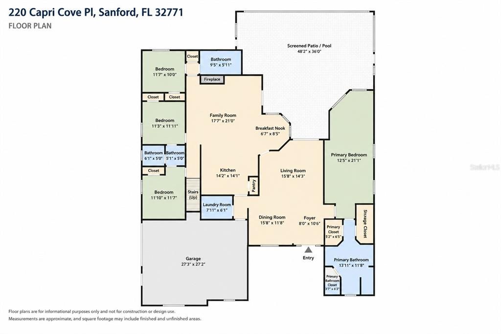 Active With Contract: $721,000 (5 beds, 3 baths, 2923 Square Feet)