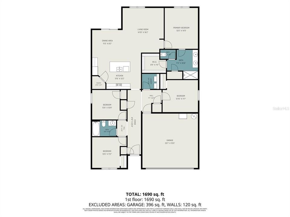 En Venta: $334,900 (4 camas, 2 baños, 1830 Pies cuadrados)