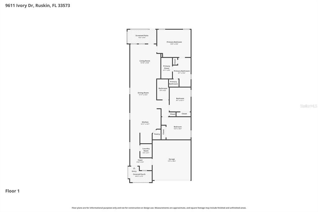 На продажу: $327,900 (3 спален, 2 ванн, 1612 Квадратных фут)