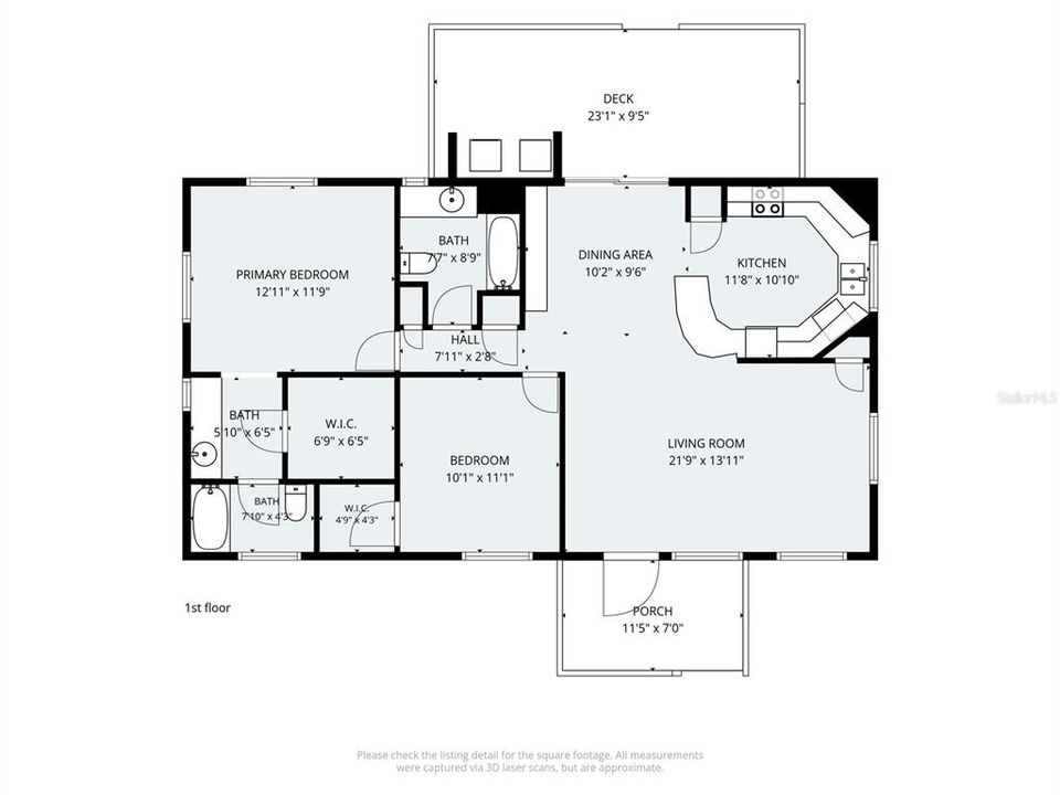 На продажу: $129,999 (2 спален, 2 ванн, 1080 Квадратных фут)