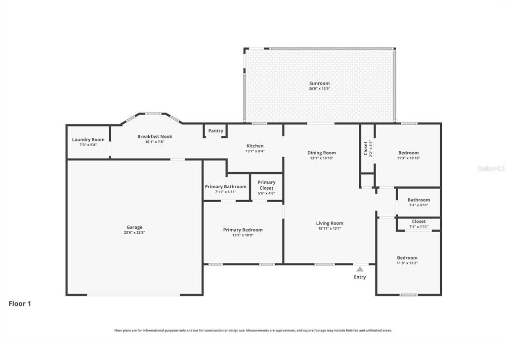 На продажу: $325,000 (3 спален, 2 ванн, 1679 Квадратных фут)