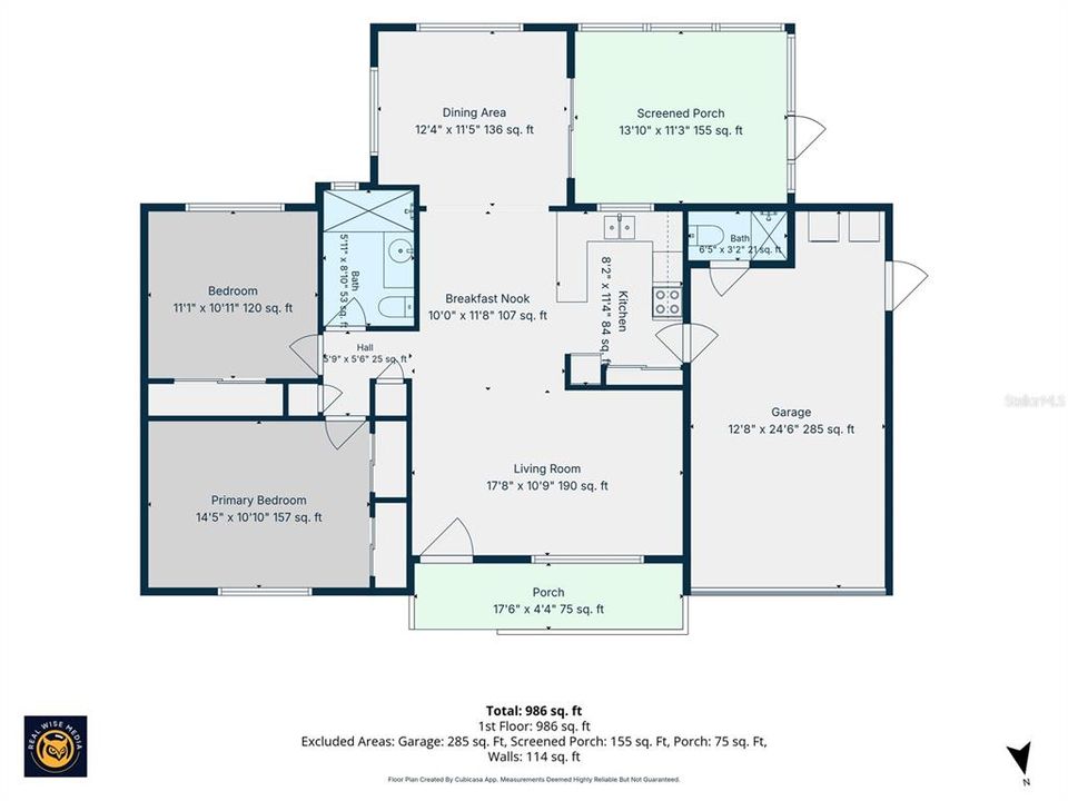 На продажу: $239,000 (2 спален, 1 ванн, 1068 Квадратных фут)