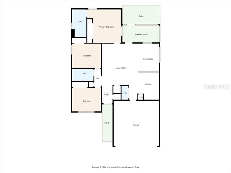 На продажу: $284,900 (3 спален, 2 ванн, 1368 Квадратных фут)