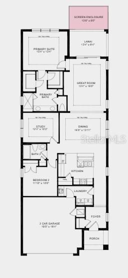 На продажу: $424,990 (2 спален, 2 ванн, 1785 Квадратных фут)