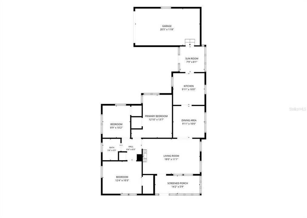 На продажу: $449,999 (3 спален, 1 ванн, 1089 Квадратных фут)