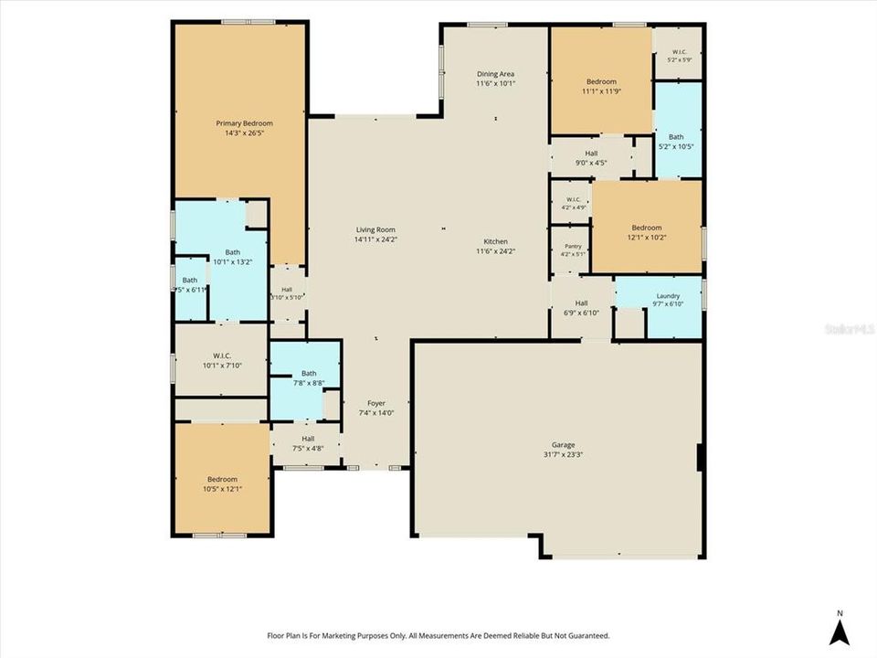 For Sale: $505,000 (4 beds, 3 baths, 2478 Square Feet)