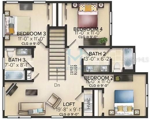 В аренду: $4,200 (5 спален, 4 ванн, 3233 Квадратных фут)