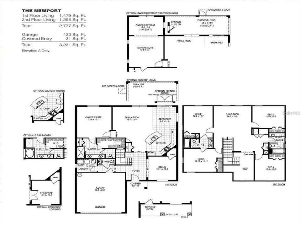 На продажу: $475,000 (5 спален, 3 ванн, 2768 Квадратных фут)