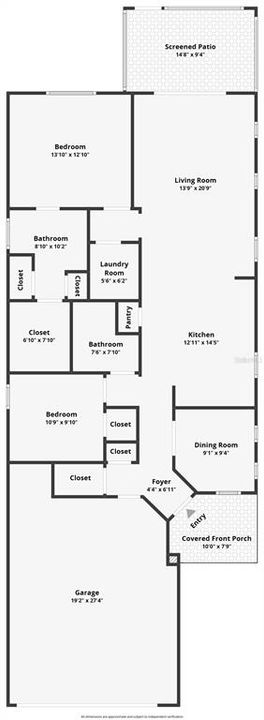 На продажу: $297,900 (2 спален, 2 ванн, 1404 Квадратных фут)