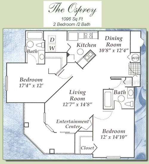 For Rent: $1,800 (2 beds, 2 baths, 1107 Square Feet)