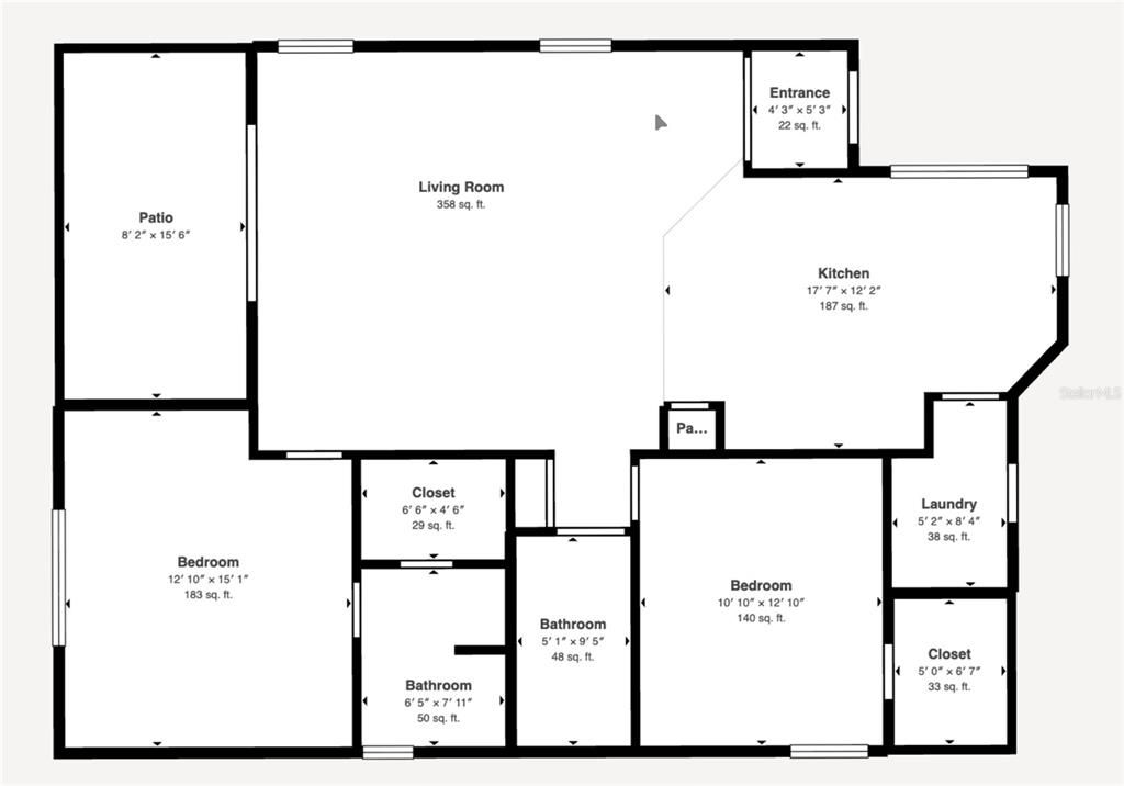 На продажу: $255,000 (2 спален, 2 ванн, 1280 Квадратных фут)