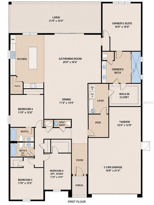 En Venta: $547,777 (4 camas, 3 baños, 2763 Pies cuadrados)