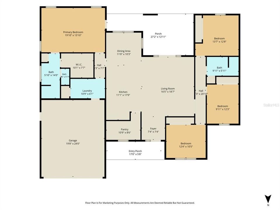 На продажу: $415,000 (4 спален, 2 ванн, 2262 Квадратных фут)