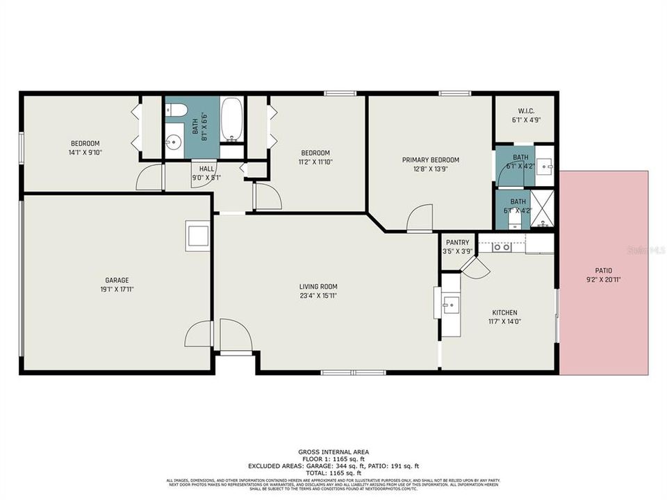 En Venta: $299,900 (3 camas, 2 baños, 1341 Pies cuadrados)