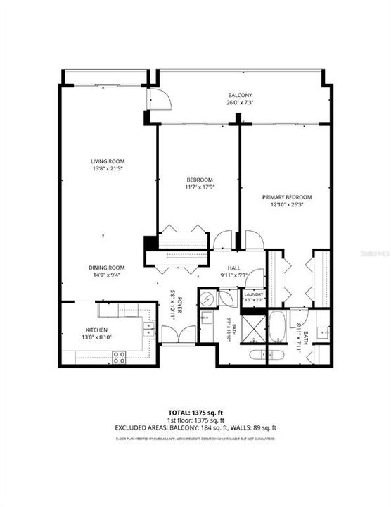 На продажу: $349,900 (2 спален, 2 ванн, 1385 Квадратных фут)