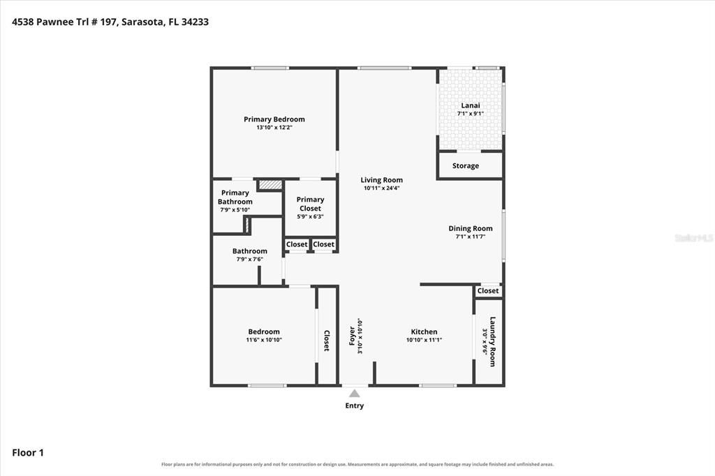 На продажу: $159,900 (2 спален, 2 ванн, 1258 Квадратных фут)