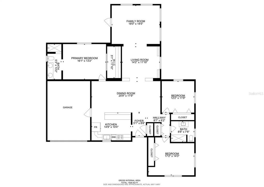 На продажу: $549,000 (3 спален, 2 ванн, 1926 Квадратных фут)