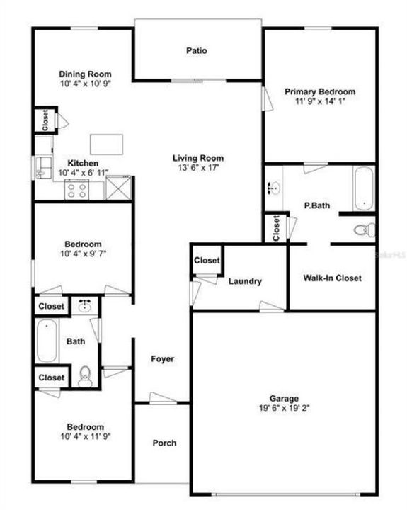 En Venta: $265,000 (3 camas, 2 baños, 1378 Pies cuadrados)