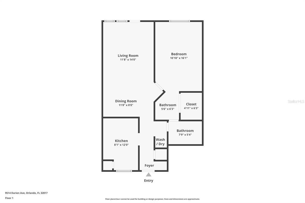 For Sale: $164,900 (1 beds, 1 baths, 732 Square Feet)