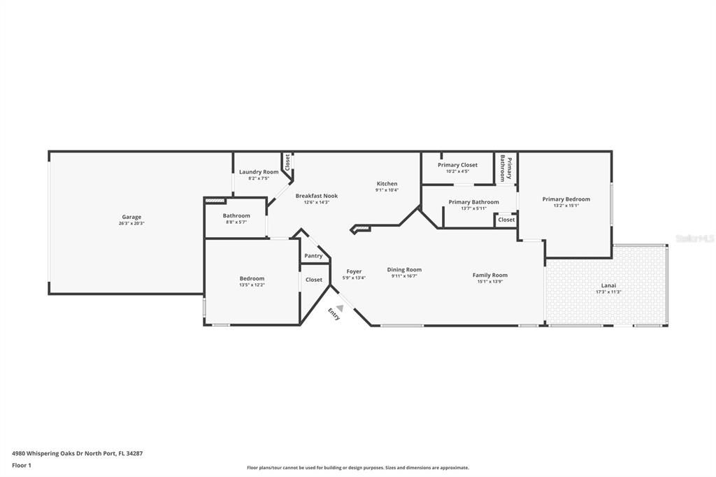 На продажу: $324,900 (2 спален, 2 ванн, 1341 Квадратных фут)