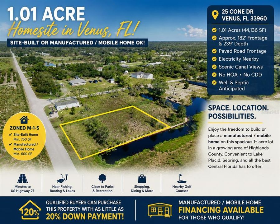 En Venta: $29,000 (1.00 acres)