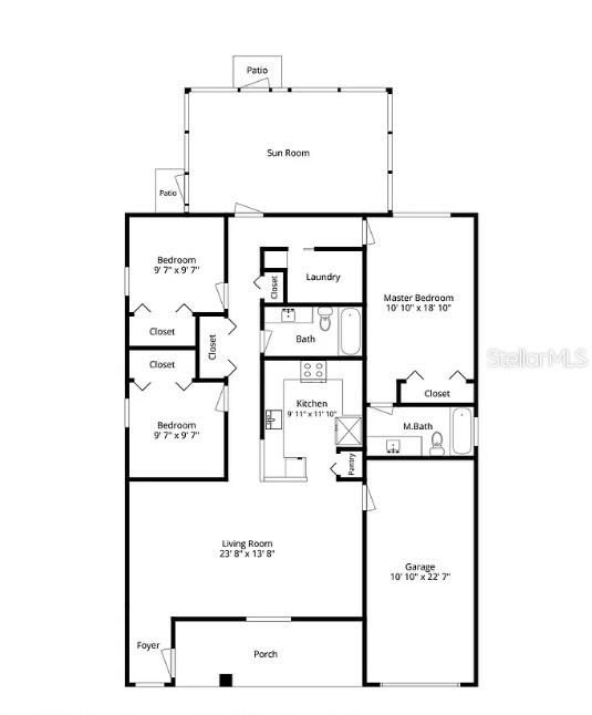 For Sale: $270,000 (3 beds, 2 baths, 1345 Square Feet)