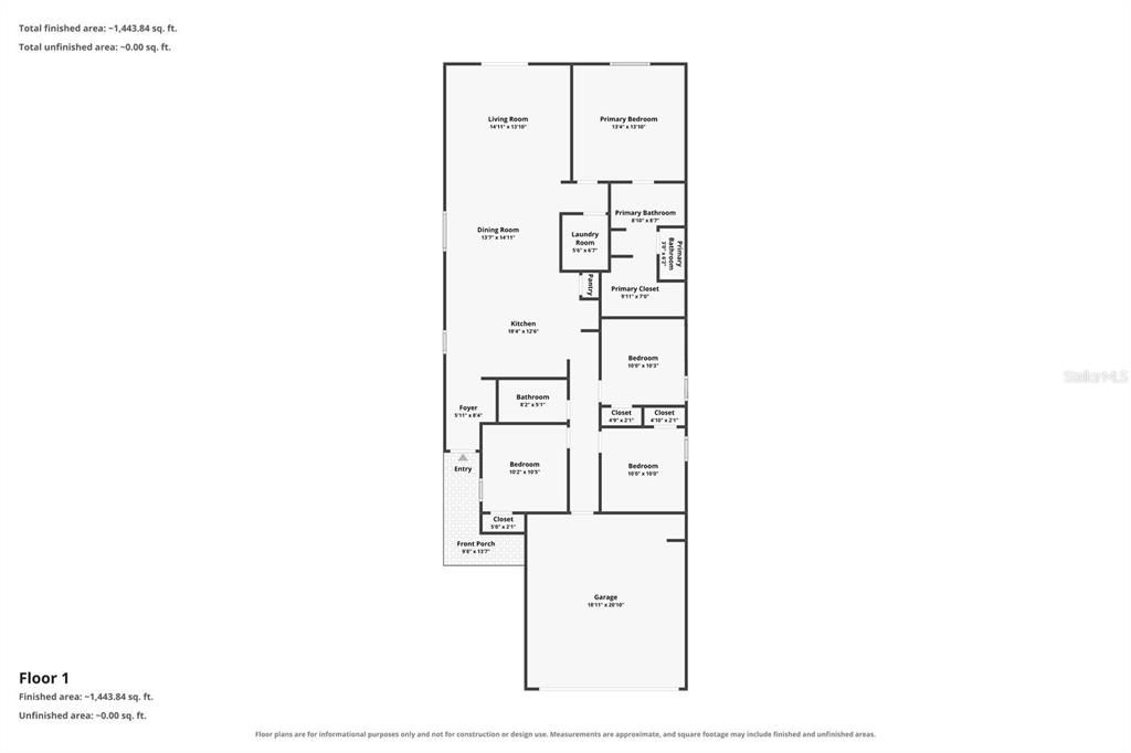 For Sale: $325,000 (4 beds, 2 baths, 1607 Square Feet)