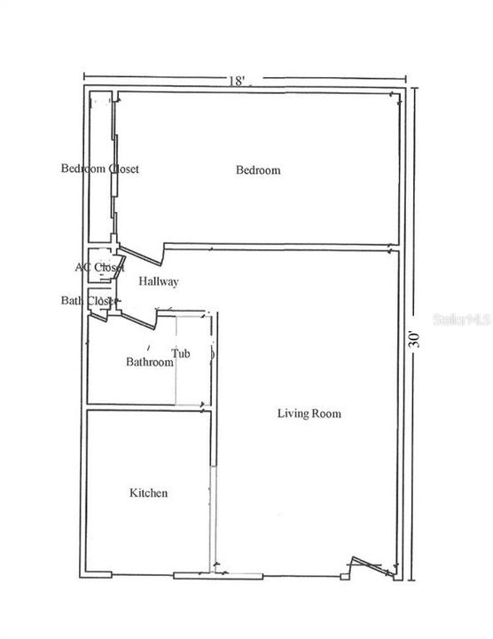 For Sale: $99,900 (1 beds, 1 baths, 540 Square Feet)