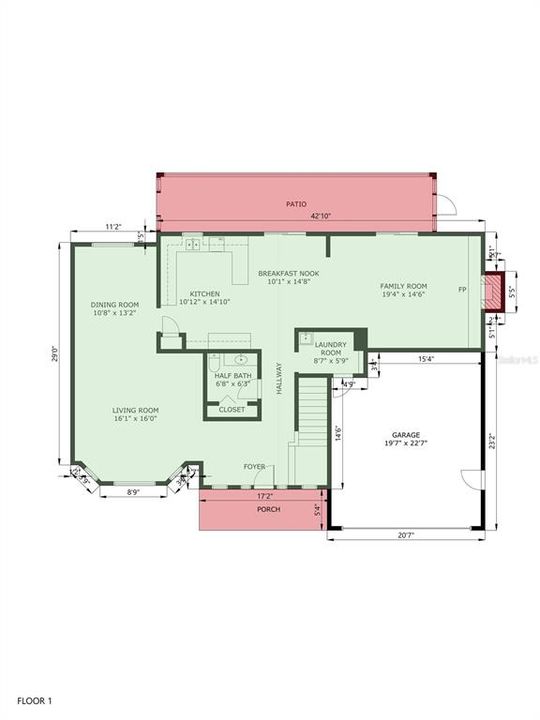 На продажу: $445,000 (4 спален, 2 ванн, 2680 Квадратных фут)