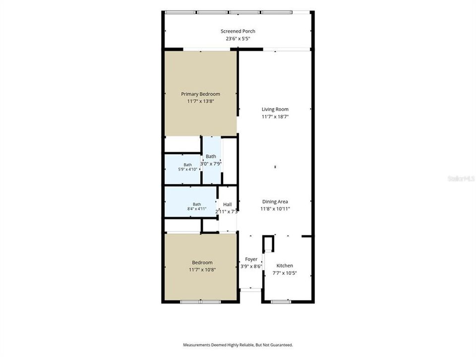 На продажу: $132,900 (2 спален, 2 ванн, 954 Квадратных фут)