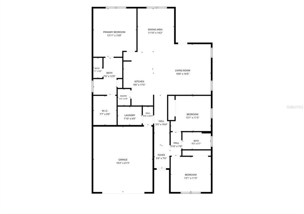 На продажу: $450,000 (3 спален, 2 ванн, 1813 Квадратных фут)